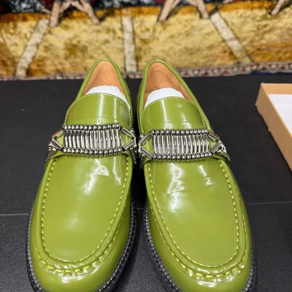 Unbranded Men's Green Loafers